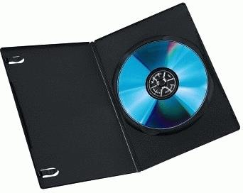 Hama DVD Slim Box 10, Black 1 dischi Nero