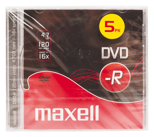 Maxell DVD-RW  DVD 4.7Gb (5 Pezzi)