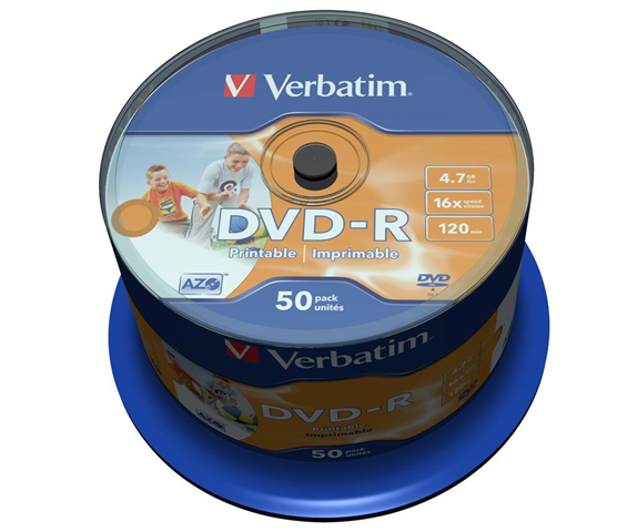 Verbatim 43533 DVD vergine 4,7 GB DVD-R 50 pezzo(i)