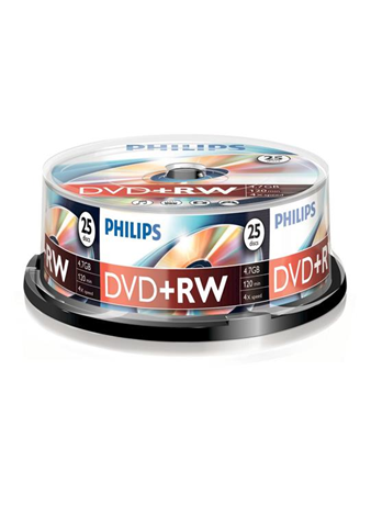 Philips DVD-RW  4.7Gb 25 Pezzi Spindel 4X