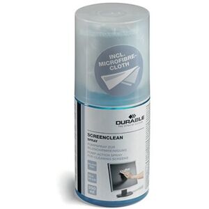 Durable Screenclean Cleaning Spray 200ml Can with Microfibre Cloth 582300