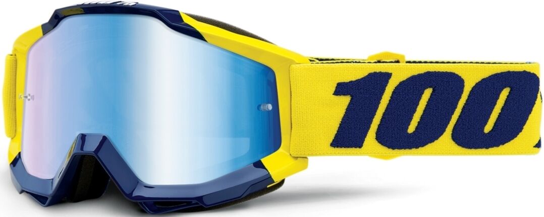 100% Accuri Supply Motocross Brille Blau Gelb Einheitsgröße