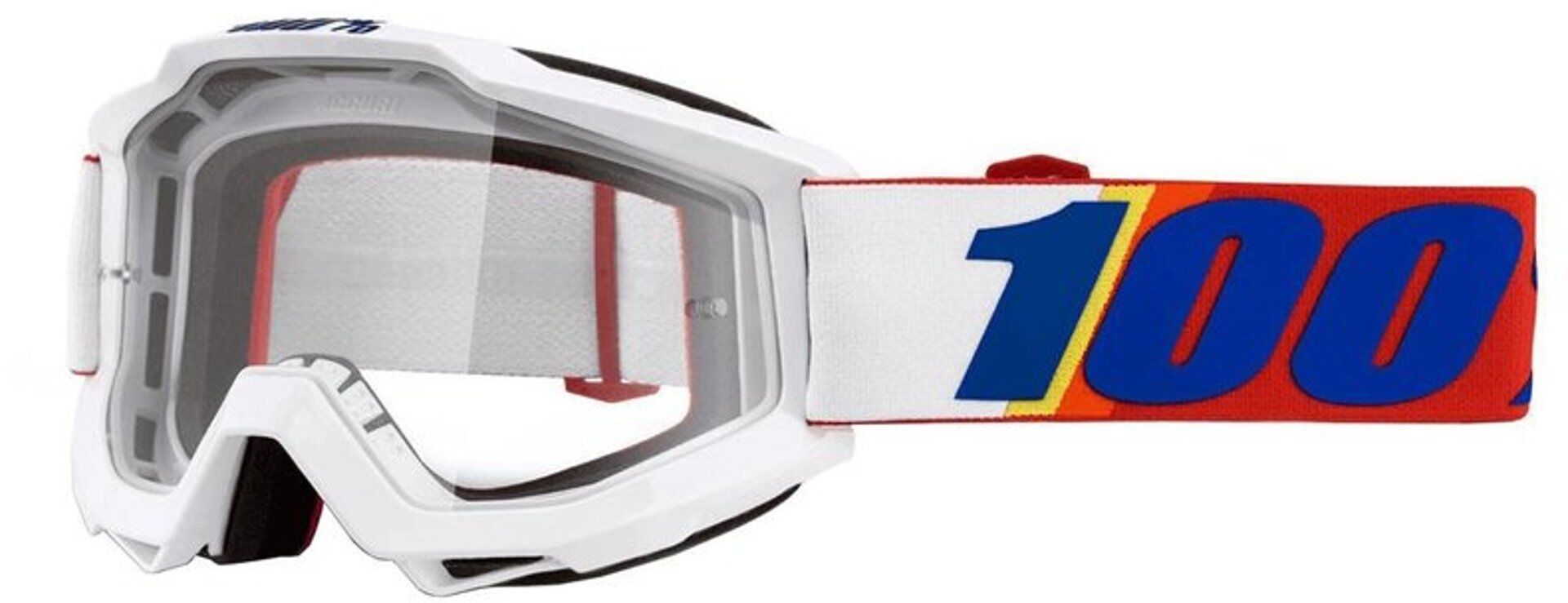 100% Accuri Minima Motocross Brille transparent Einheitsgröße