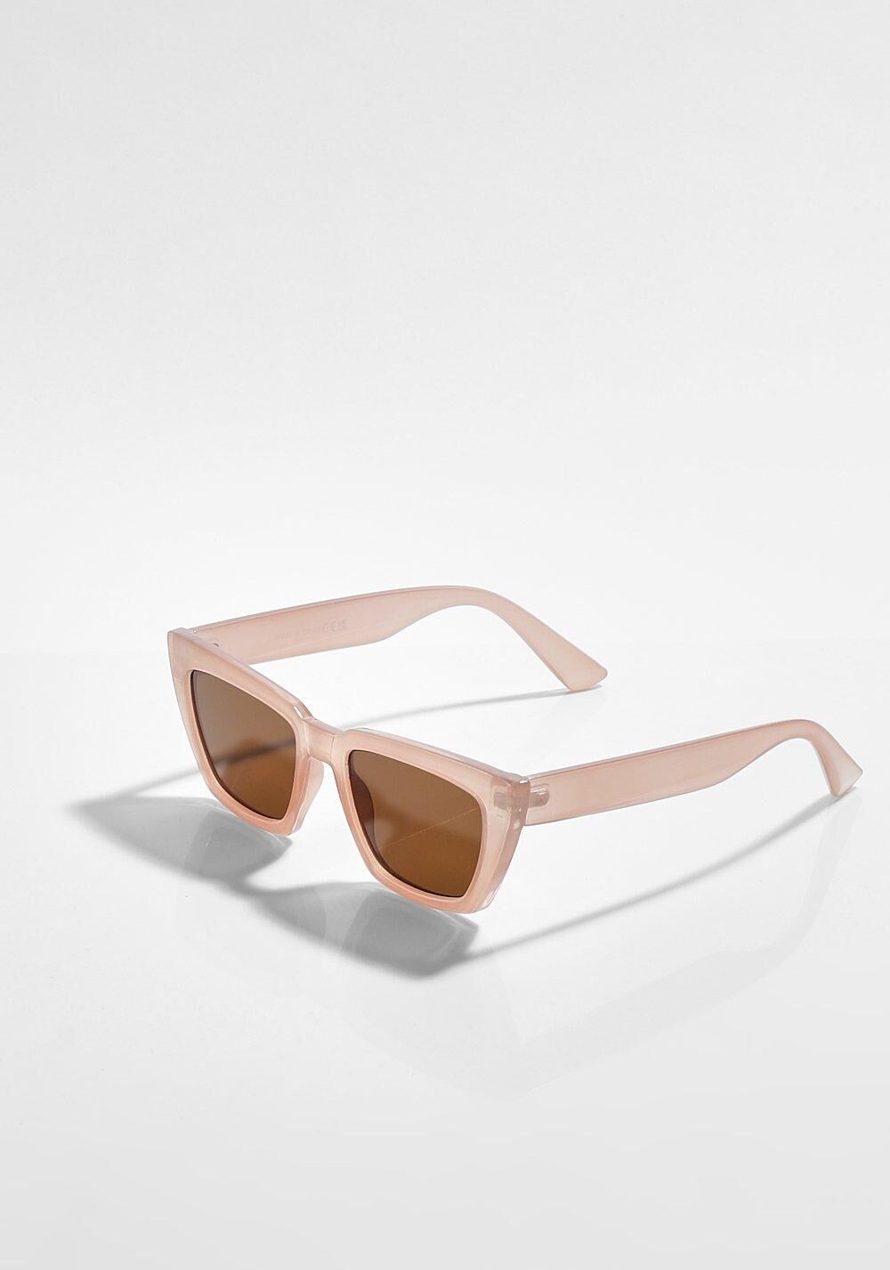 Boohoo Square Sunglasses- Beige  - Size: ONE SIZE