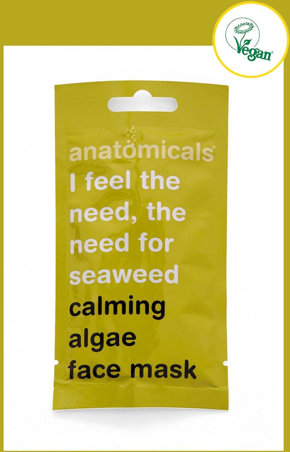 Boohoo Anatomicals Calming Algae Face Mask- Yellow  - Size: ONE SIZE