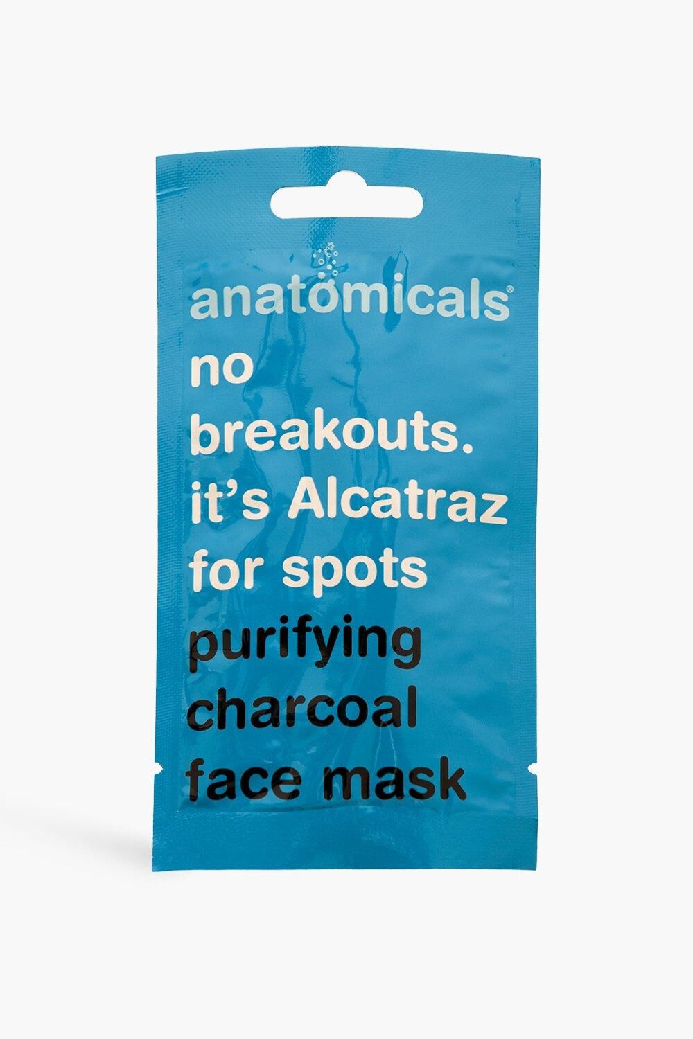 Boohoo Anatomicals Purifying Charcoal Face Mask- Blue  - Size: ONE SIZE