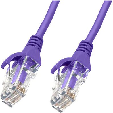 Unbranded 2M Cat 6 Ultra Thin Lszh Ethernet Network Cables Purple