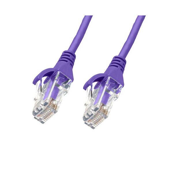 Unbranded 1M Cat 6 Ultra Thin Lszh Ethernet Network Cables Purple
