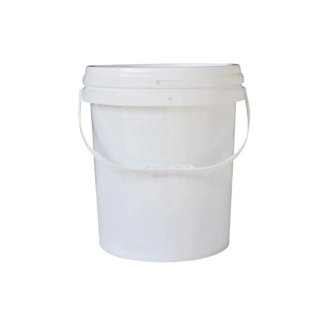 Unbranded 10X Bucket Plastic Empty White Food Grade Handle Lid Large Pail