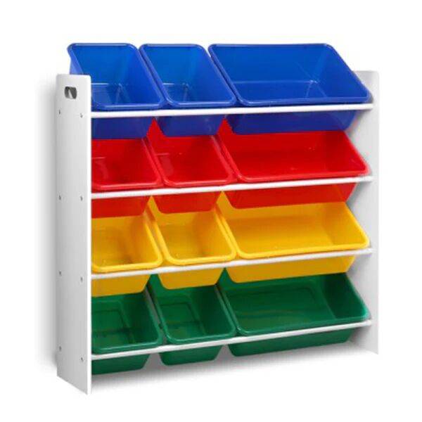 Keezi 12 Bin Toy Organizer Storage Rack