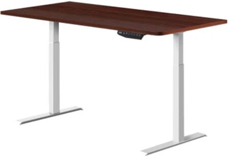 Artiss 140cm Dual Motor Motorised Computer Table White Frame