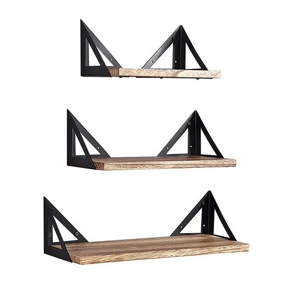 Levede 3 Pcs Floating Shelf Brackets Wall Mount Rack Storage