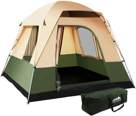 Weisshorn 4 Person Green Family Camping Tent