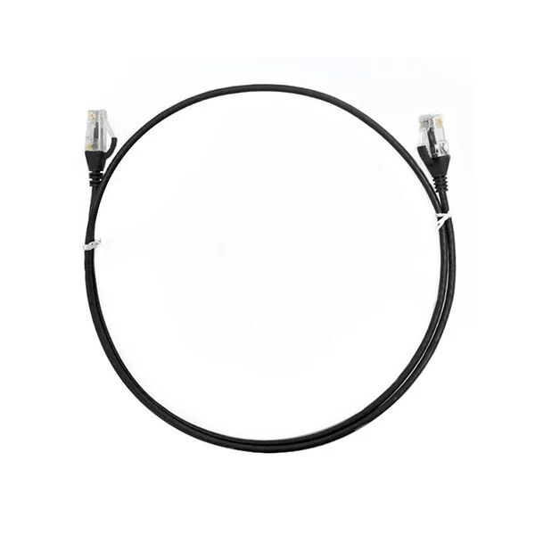 8Ware Cat6 Ultra Thin Slim Cable Black