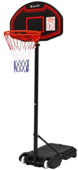 Everfit Adjustable Portable Basketball Stand Hoop System Rim