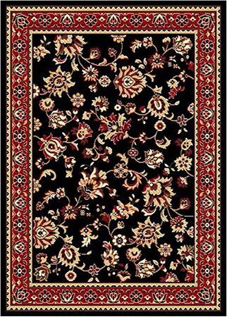 Unbranded Allure Black Bordeaux Rug 60 x 220 cm