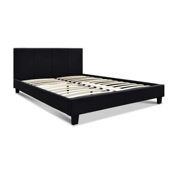 Artiss Neo Queen Size Fabric Bed Frame Charcoal