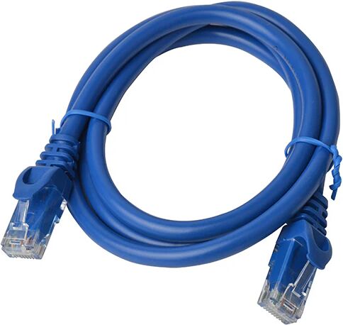 8Ware Cat 6a UTP Ethernet Cable, Snagless - 1m (100cm) Blue