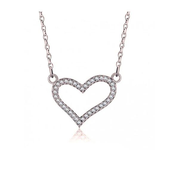 Unbranded Cubic Zirconia Heart Pendant Necklace