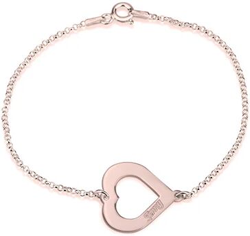 Unbranded Cut Out Heart Engraved Bracelet