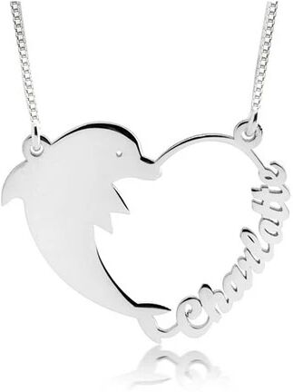 Unbranded Dolphin Heart Necklace