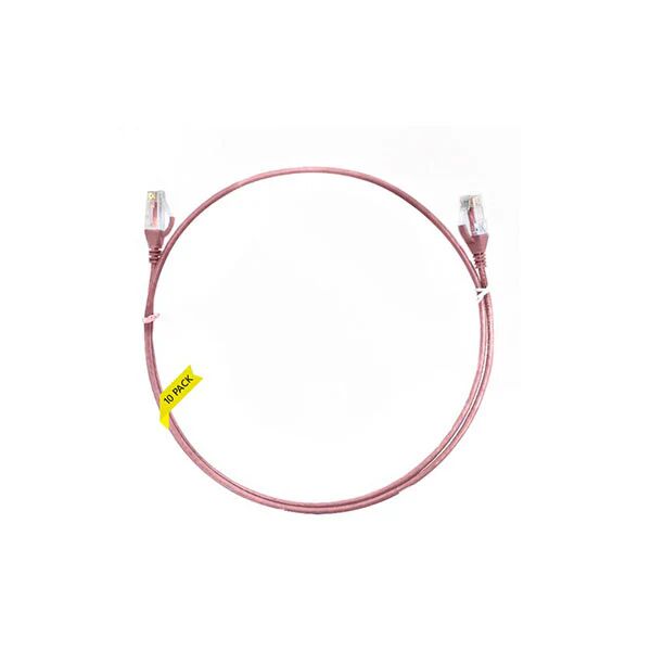 4Cabling Cat 6 Pink Ultra Thin Lszh Ethernet Network Cable