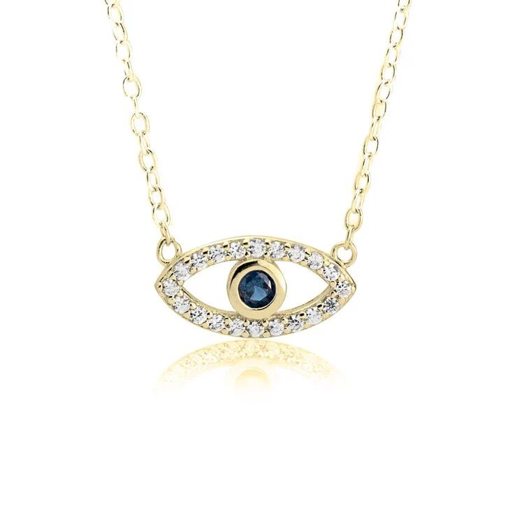 Unbranded Eye Necklace With Cubic Zirconia