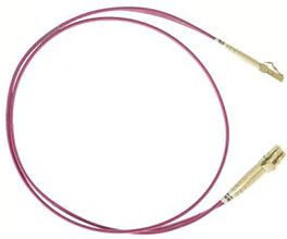 Unbranded 5m LC LC OM4 Multimode Fibre Optic Patch Cable Erika Violet