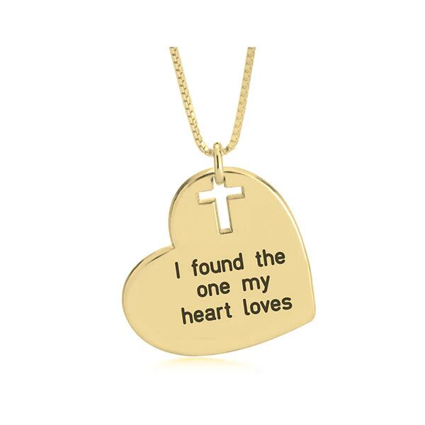 Unbranded Heart And Cross Necklace
