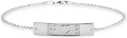 Unbranded Heart Bar Braille Bracelet