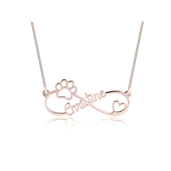 Unbranded Infinity Dog Paw Necklace