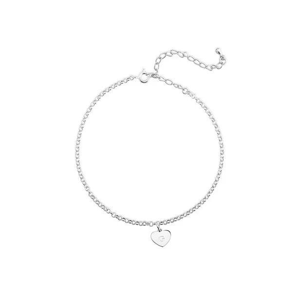 Unbranded Initial Heart Anklet