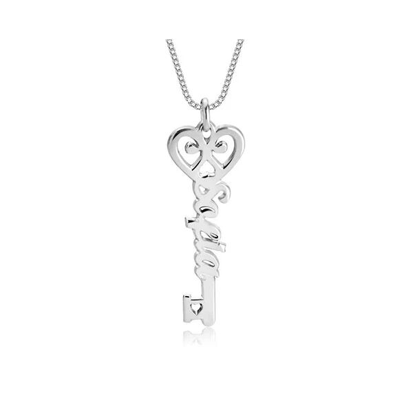 Unbranded Love Heart Key Necklace