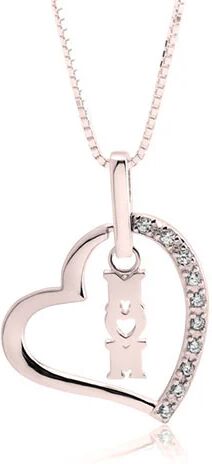 Unbranded Mom Heart Necklace With Cubic Zirconia