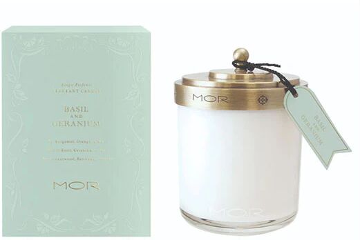 Mor Fragrant Candle 380G Basil And Geranium