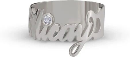 Unbranded Nameplate Ring With Zirconia