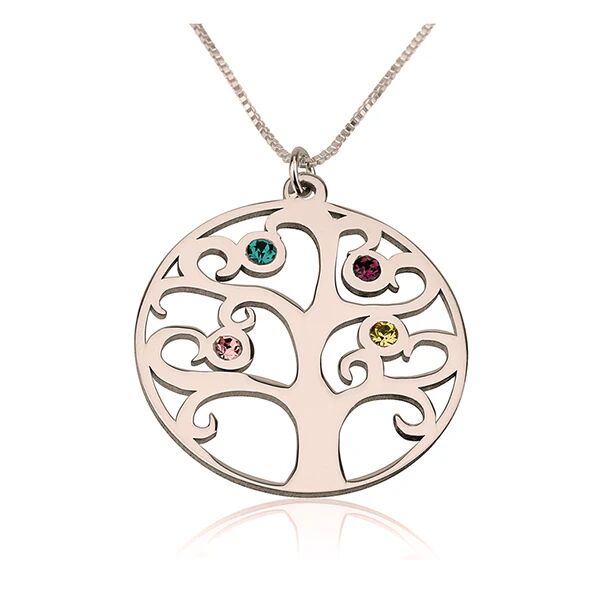 Unbranded Family Tree Birthstone Necklace