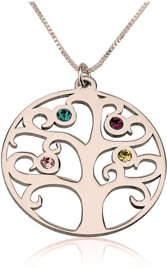 Unbranded Family Tree Birthstone Necklace