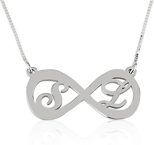 Unbranded Two Letters Infinity Necklace