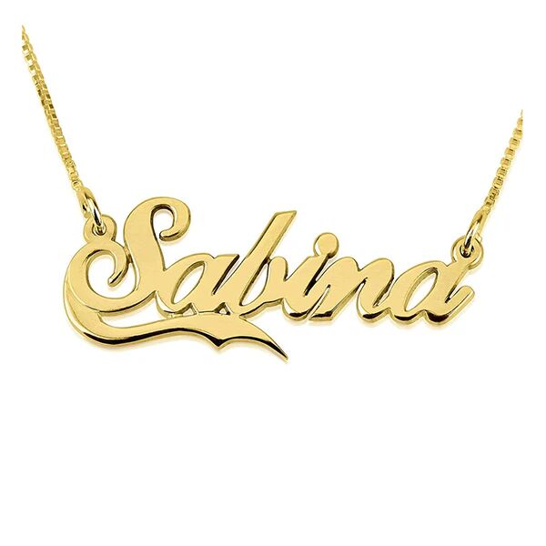 Unbranded Name Necklace With Fancy Underline