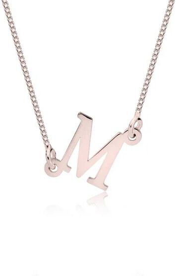 Unbranded Sideways Initial Necklace