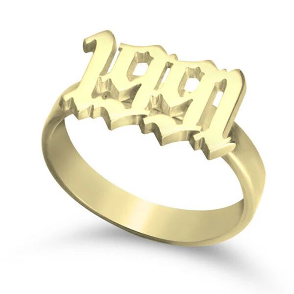 Unbranded Old English Year Ring