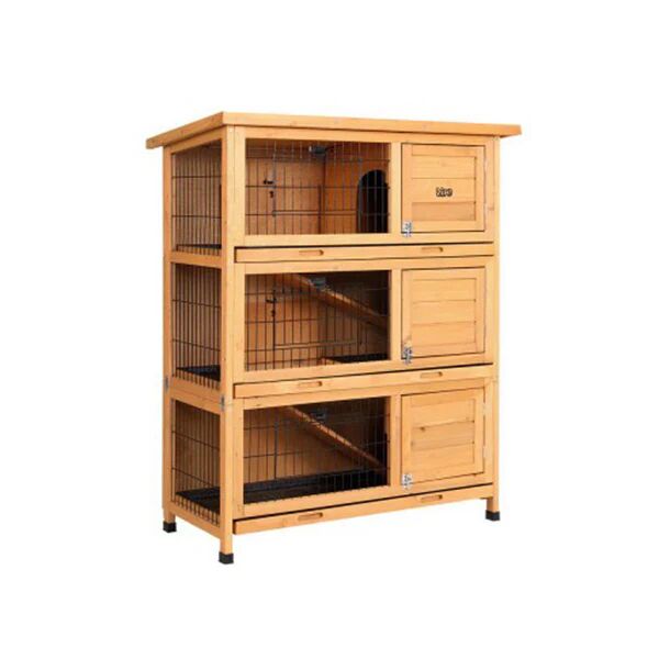 i.Pet I Pet Rabbit Hutch Wooden Cage Waterproof Outdoor Pet House