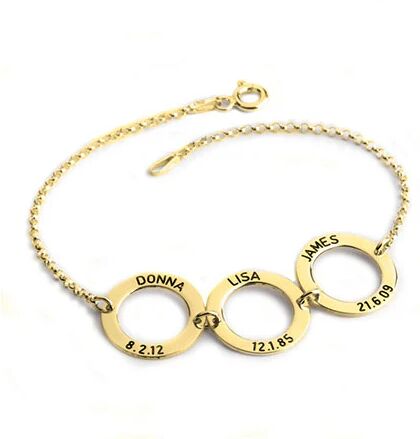 Unbranded Personalized Disc Bracelet For Mom