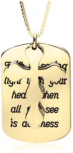 Unbranded Personalized Prayer Cross Necklace