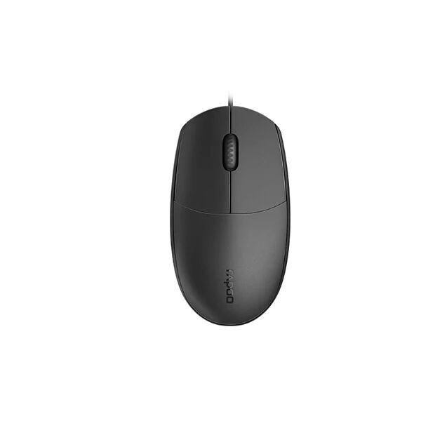 Rapoo N100 Wired Usb Optical 1600Dpi Mouse Black