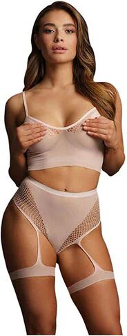 Shots Toys Le Desir Bliss 2 Piece Bra Set With Garters