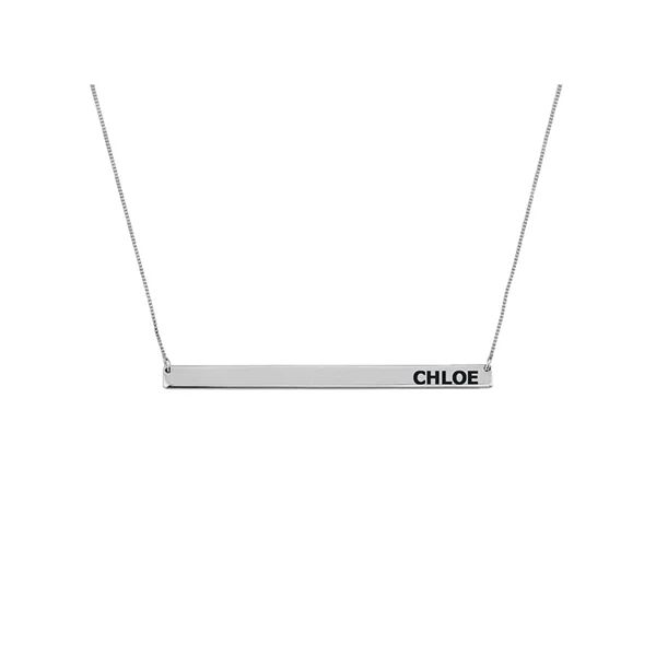 Unbranded Personalised Skinny Bar Necklace