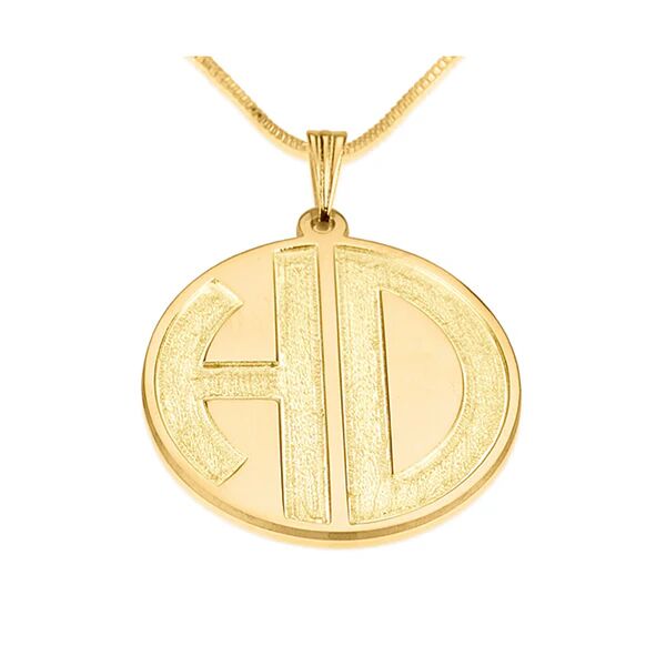 Unbranded Sparkling 2 Letters Monogram Necklace