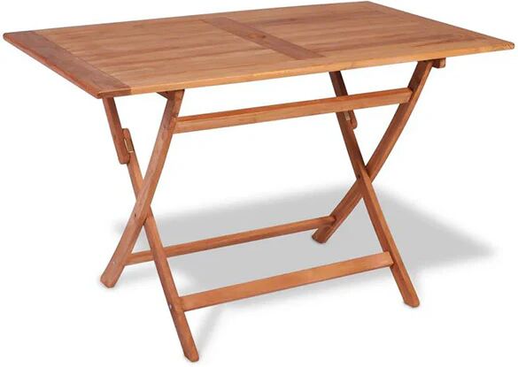 Unbranded Folding Garden Table 120X70X75 Cm Solid Teak Wood